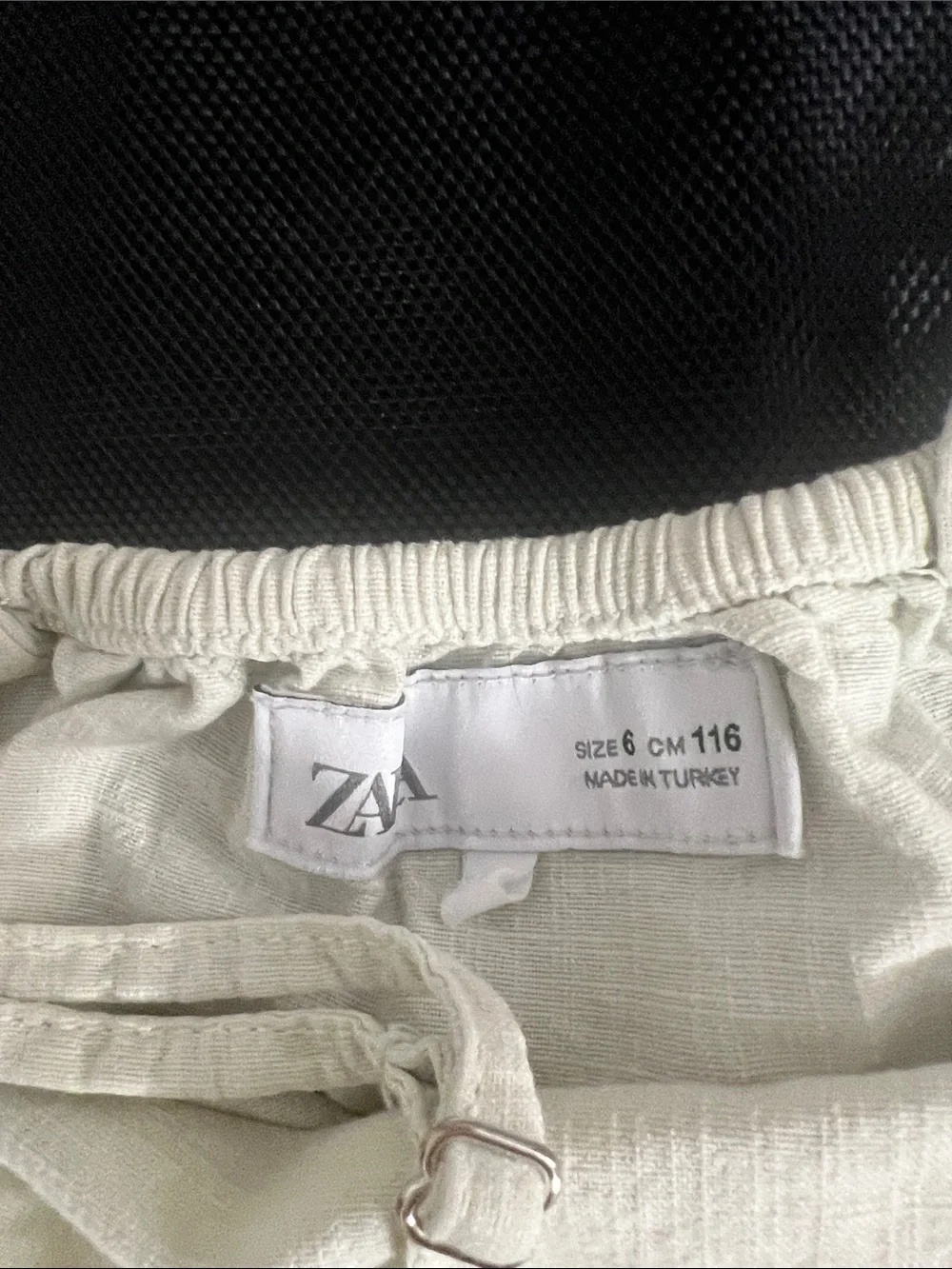Zara Cream Linen Dress with Adjustable Straps
